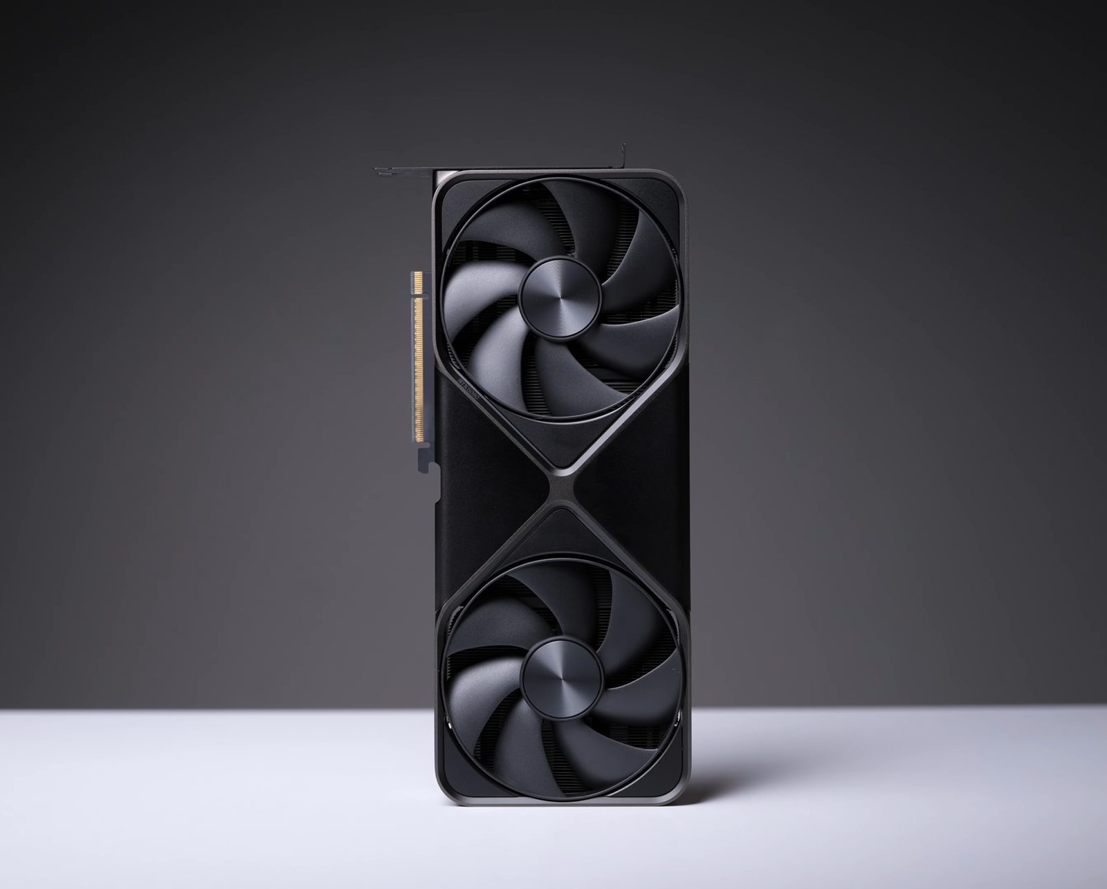 NVIDIA GeForce RTX 5090 Founders Edition graphics card standing upright